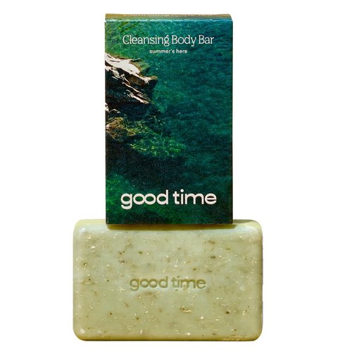 GOOD TIME - Cleansing Body Bar - Refreshing Bar Soap For all Bodies&Skin Types - Summer’s Here Scent Smells like Bergamot & Juniper Berry - Pack of 1