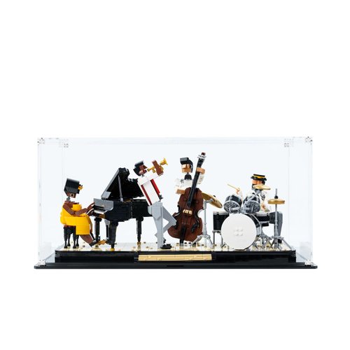 ICUANUTY Acrylic Display Case for Lego Jazz Quartet 21334, Dust-Proof Display Box for Lego 21334, Size: 19x10x11 inch (NOT Included The Model)