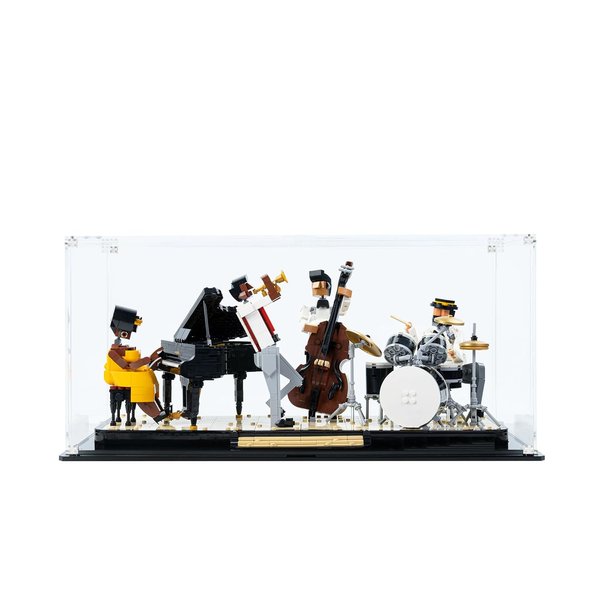 ICUANUTY Acrylic Display Case for Lego Jazz Quartet 21334, Dust-Proof Display Box for Lego 21334, Size: 19x10x11 inch (NOT Included The Model)