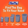 Hefty Ultra Strong Made with 50% Recovered Materials* Tall Kitchen Trash Bags, Gray, Clean Burst, 13 Gallon, 40 Count