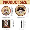 96 Pcs Pirate Party Supplies Tableware Set 350 GSM Pirate Plates Napkins Forks for Adult Teen Children Birthday Party Pirate Party Favors Treasure Theme Party Halloween Decorations Serves 24