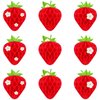 9 Pcs Strawberry Honeycomb Balls Strawberry Birthday Party Supplies Favors Strawberry Table Centerpieces Tissue Paper Honeycomb Tabletop Hanging Decors for Party Baby Shower