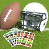CCINEE 240Pcs Football Face Tattoos, 20 Sheets Football Body Temporary Stickers Under Eye Sticker Face Paint for Football Game Party Birthday Theme Party Decoration Favor Supplies Scholl Reward Prizes