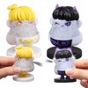 2PCS Angels and Demons Hair Plucking Fidget Toys,Shaking Bobblehead Dashboard Car Decor Car Accessories,Stress Relief Picking Toys as Halloween Party Favors Valentines Christmas Novelty Gifts