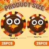 Whaline 40Pcs Thanksgiving Turkey Paper Plates Fall Round Disposable 9.1 & 7.1Inch Decorative Tableware for Autumn Thanksgiving Party Supplies Catering Table Decor