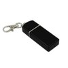 Honoro Lady's Portable Pocket Ashtray,Metal Outdoor Ashtray with Keychain for Outdoor Use,Black