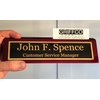 Desk Name Plate Personalized Engraved with Business Card Holder | Name Plate for Desk | Office Desk Decor - Office Accessories for Men and Office Desk Decor for Women by Griffco Supply