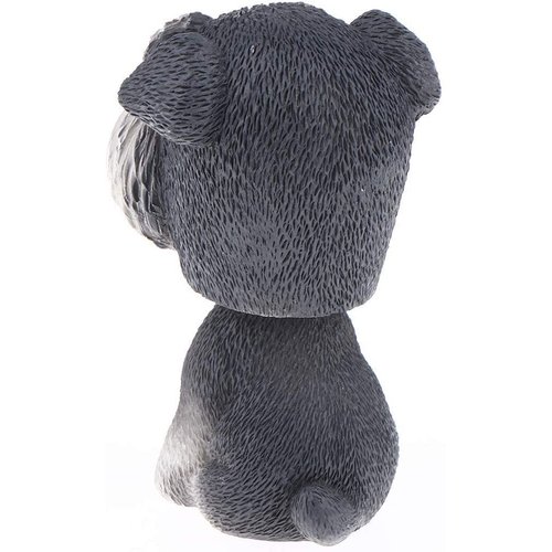 FRECI Simulation Shaking Head Dog Bobble-Head Dog Toy for Car Interior Dashboard Ornament - Schnauzer