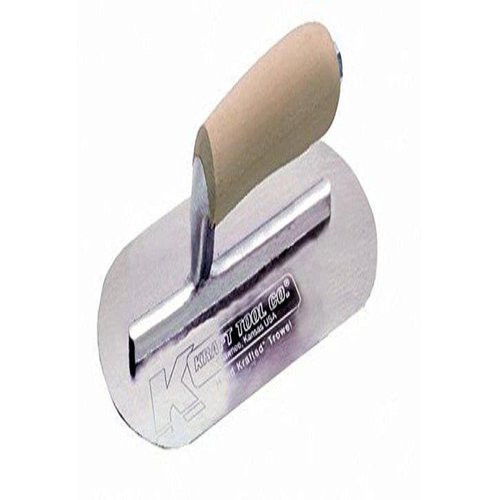 Kraft Tool CF724 Mini Pool Trowel with Straight Wood Handle, 7-1/2 x 4-Inch