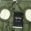 JoyDaog 2 Layers Fleece Lined Warm Dog Jacket for Puppy Winter Cold Weather,Soft Windproof Small Dog Coat,Green M