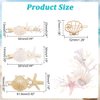 PH PandaHall 4 Styles Starfish Shell Hair Clip Beach Alligator Hair Clips Starfish Barrettes Dainty Sea Theme Clips for Mermaid Decor Beach Travel Wedding Supplies
