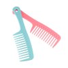 3Pcs Plastic Wide Tooth Curly Hair Comb, Wide Toothed Comb Massage Comb Salon Dyeing Styling Tools