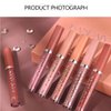 charnova 6 Pcs Matte Lip Glosses Collection Long Lasting Non-stick Cup Waterproof Lip Gloss Lipstick Set For Girls Teens Women