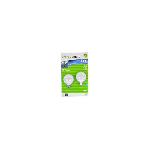 energy smart LED Globe G25 Light Bulb 2-Pack