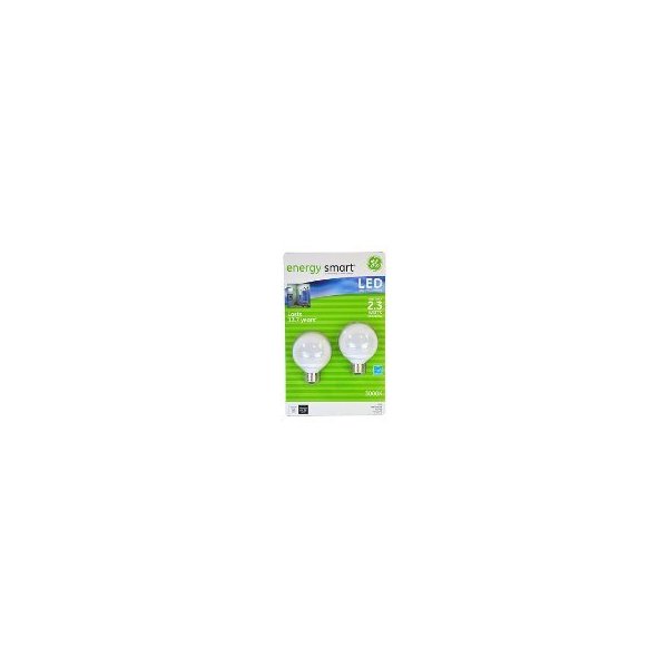 energy smart LED Globe G25 Light Bulb 2-Pack