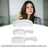 Silicone Hair Comb Set, 3pcs Hair Combs Translucent Silicone Resin Casting Wide Tooth Combs for DIY Hairdressing Styling Tools