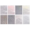 JMEOWIO 8 Sheets Glitter Letter Nail Art Stickers Decals Self-Adhesive Pegatinas Uñas English Alphabet Nail Supplies Nail Art Design Decoration Accessories