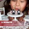 Toddmomy Mini Dollhouse Lantern 6Pcs Mini Kerosene Lamp Miniature Lantern Micro Landscape Ornament Mini Lantern for Dollhouse Accessories