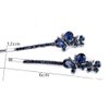 1PC French Butterfly Hair Barrettes and 2PCS Rhinestone Butterfly Hair Clips Bobby Pins Hairpins Accessory for Women (A #)