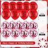 1st Birthday Balloons for Boys Girls, 18Pcs Red Happy 1st Birthday Decorations Balloons 1st Birthday Latex Balloons Confetti Balloons Red One Year Old Balloons for First Birthday Party Supplies Decor