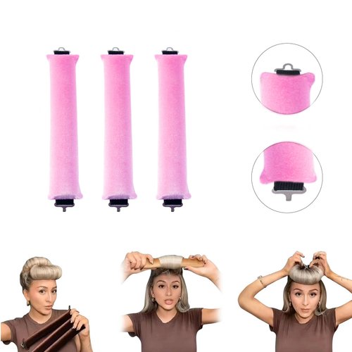 Heatless Hair Curler, Curling Rods with Hook, No Heat Magic Hair Curlers for Voluminous Locks, Heatless Curling Rod for All Hair, No Heat Curlers to Sleep in, Heatless Curls for Blowout Hair