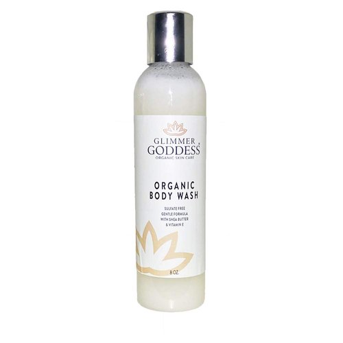 GLIMMER GODDESS Organic Moisturizing Sulfate-Free Body Wash, 8 oz