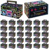 Ujuuu 32Pcs 80s 90s Novelty Boom Favor Boxes 1980s Party Favor Treat Boxes Boombox Prop Radio Decorations Table Centerpieces Candy Goodies Box for Retro 80s Theme Hip Hop Music Party Supplies