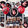 Rock and Roll Party Decoration Balloons 12'' Latex Balloons for Music Theme Party Decorations 1950's Birthday Party Supplies 50s 60s Rock Party Favors