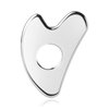 BTYMS Gua Sha Facial Tools Stainless Steel, Heart Shaped Guasha Tool with Hole， Metal Face Sculpting Tool Skin Care Massage Scraper