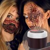 3pcs Halloween SFX Special Effects Makeup Kit,Scar Wax Fake Scar Modeling Wax for Fake Scar and Wound with Spatula Costume SFX Makeup with Sponge&Spatula