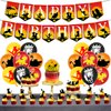 Party Decorations for Lion King, Lion Birthday Party Decorations including Birthday Banner, Cake Toppers, Balloons，for Lion King Happy Birthday Supplies