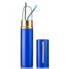 Newbee Fashion Tuber Reader Pocket Reading Glasses in Aluminum Case Blue +2.75