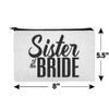 Sister of the Bride Wedding Makeup Cosmetic Bag Organizer Pouch