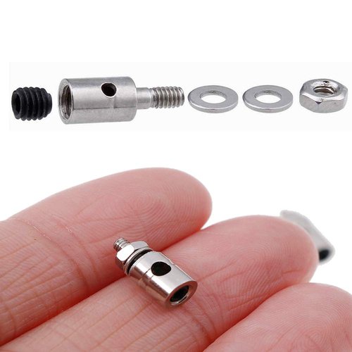 AONTOKY 20 PCS Dia 1.3mm Adjustable RC Airplane Pushrod Connector Linkage Stopper for Model Aircraft DIY Replacement Parts