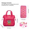 HappyVk- Baby Doll Diaper Bag with Doll Changing Pad and Doll Accessories Set - Handbag for Girls- Owl Embroidery