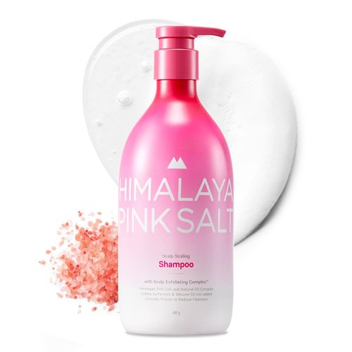 HIMALAYA PINKSALT Scalp Scaling Shampoo - Christmas Gifts, Stocking Stuffers, Clarifying Shampoo for Build Up, AHA & PHA Exfoliant, Apple Cider Vinegar, Natural Oil, Silicone & Sulfate Free (21.1oz.)