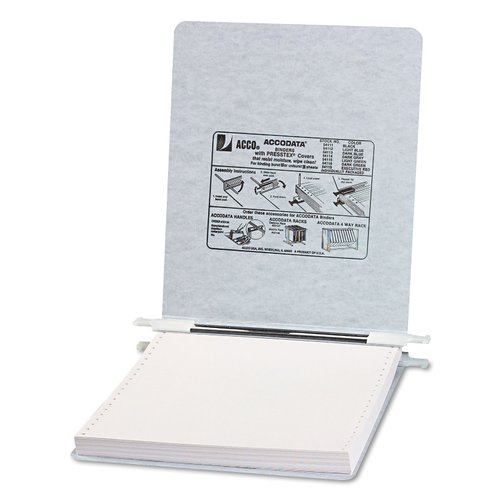ACCO ACC54114 PRESSTEX Covers w/Storage Hooks, 6" Cap, 9 1/2 x 11, Light Gray