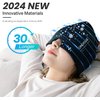 ONLYCARE Migraine Relief Cap, Soothing Headache Hat, Upgraded Odorless Gel Ice Head Wrap, Hot and Cold Therapy, FSA or HSA Eligible Headache Ice Pack for Tension and Stress(Black)