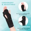 fibee 2 Pack Night Wrist Sleep Support Brace,Carpal Tunnel Wrist Brace Night Support,Adjustable Compression Wrist Splint for Tendonitis Arthritis Pain Relief Hand Support with Cushioned Beads Padded