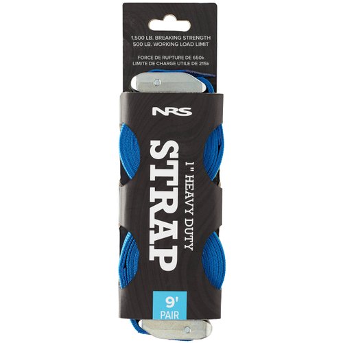 NRS 1" HD Tie-Down Straps 9' Pair Iconic Blue