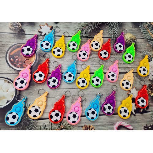 Roaqua 20 Packs Bulk Small Backpack Mini pop Fidget Keychain, Birthday Party Favors,Summer Students Prize