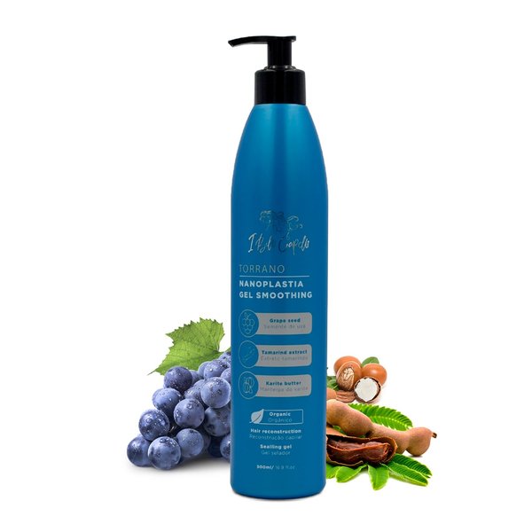 I Belli Capelli Torrano 2023 Gel Nanoplastia para Alisar Cabello, Nanoplastia with Hair Sealant -1 Single Step Keratin Treatment, Smoothing System to Straight Repair, 500ml/16.9 fl.oz
