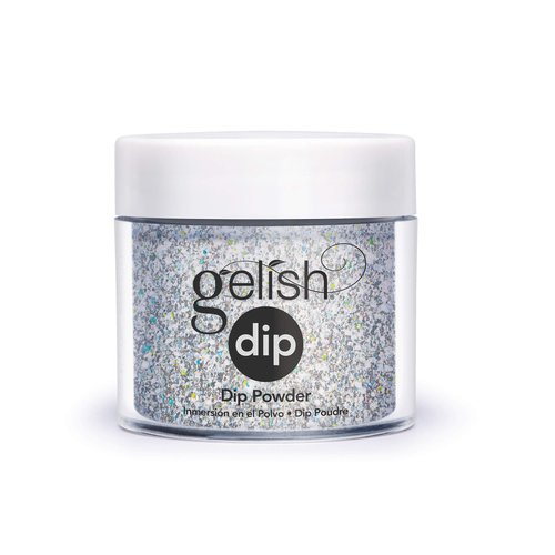 Gelish Powder Dip Collection (Sprinkle Of Twinkle) Silver Sparkle Nail Dip Powder, Silver Sparkle Nail Powder, Dip Powder Colors, 8 ounce