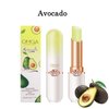 6 Pcs/Set Peach Aloe Vera Strawberry Blueberry Avocado Grape Jelly Lipstick Set Temperature Change Moisturizer flower Lip Stick Long Lasting Nutritious Lip Balm Magic Color Change Lip Gloss