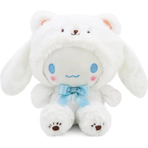 Ykecfpry Kawaii Cartoon White Bear Cross-Dressing Series Plush,Soft Plush Doll Cute Soft Toys, Plush Pillow Stuffed Animals Toy Birthday Gifts for Girls Kids ((White Bear-8in)