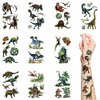 Dinosaur Temporary Tattoos for Kids,10 Sheets Nature Forest Dinosaur Realistic Tattoo Stickers Waterproof Cartoon Tattoos for Boys Girls Kids Party Supplies