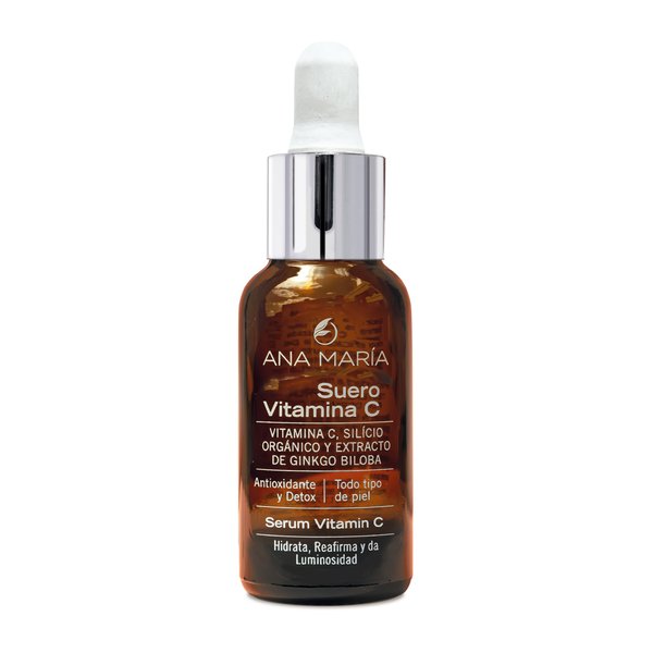 Ana Maria Cosmeticos Antioxidant and Detox Vitamin C Serum for All Skin Types | Vitamin C Serum All type Skins 1.02oz-30mL