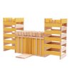 KAPLA 40 Squares Yellow - Wooden Construction Set - 40 Yellow Colored Building Planks - for Ages 3+