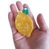 Lemon Claw Clips,Cellulose Acetate Hair Clips,Small Claw Clips for Women