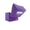 Gamegenic Side Holder 100+ XL Casual Deck Box | Double-Sleeved Card Storage with Flex Card Divider | Premium Card Protector | Cobra Neck Technology | Holds up to 100 Cards | Purple Color | Made